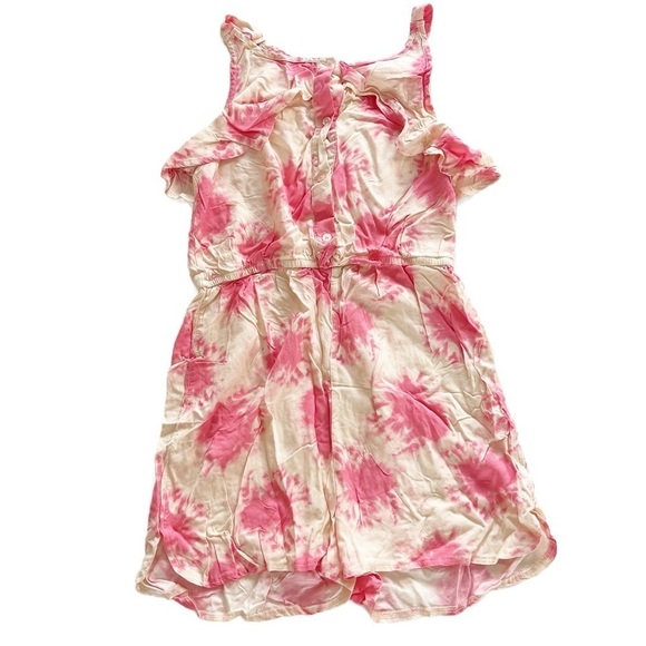 BCBG Girls Girl's Printed Tie Dye Challis Romper - Size 16 - Picture 4 of 10
